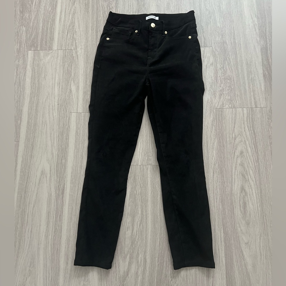 Good American Good Legs Black High Rise Skinny Jeans Size 28